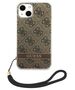 Original Case IPHONE 14 PLUS Guess Hardcase 4G Print Strap (GUOHCP14MH4STW) brown 3666339093846