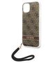 Original Case IPHONE 14 PLUS Guess Hardcase 4G Print Strap (GUOHCP14MH4STW) brown 3666339093846