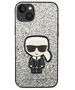 Original Case IPHONE 14 Karl Lagerfeld Hardcase Glitter Flakes Ikonik (KLHCP14SGFKPG) silver 3666339077396