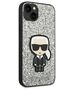 Original Case IPHONE 14 Karl Lagerfeld Hardcase Glitter Flakes Ikonik (KLHCP14SGFKPG) silver 3666339077396