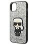 Original Case IPHONE 14 Karl Lagerfeld Hardcase Glitter Flakes Ikonik (KLHCP14SGFKPG) silver 3666339077396