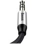 Baseus Yiven Audio Cable Cable 3.5 male Audio M30 1.5M Silver+ Black 6953156257207