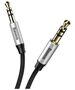 Baseus Yiven Audio Cable Cable 3.5 male Audio M30 1.5M Silver+ Black 6953156257207