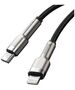 USB-C cable for Lightning Baseus Cafule, PD, 20W, 1m (black) 6953156202061