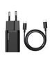 Baseus Super Si Quick Charger 1C 25W with USB-C cable for USB-C 1m (black) 6953156206021