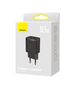 Baseus Compact Quick Charger, 2x USB, 10.5W (black) 6932172606909