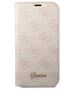 Original Case IPHONE 14 PRO Guess Book 4G Vintage Gold Logo (GUBKP14LHG4SHP) pink 3666339083304