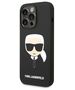 Original Case IPHONE 14 PRO MAX Karl Lagerfeld Hardcase Silicone Karl`s Head (KLHCP14XSLKHBK) black 3666339085438