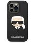 Original Case IPHONE 14 PRO MAX Karl Lagerfeld Hardcase Silicone Karl`s Head (KLHCP14XSLKHBK) black 3666339085438