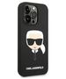 Original Case IPHONE 14 PRO MAX Karl Lagerfeld Hardcase Silicone Karl`s Head (KLHCP14XSLKHBK) black 3666339085438