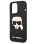 Original Case IPHONE 14 PRO MAX Karl Lagerfeld Hardcase Silicone Karl`s Head (KLHCP14XSLKHBK) black 3666339085438