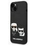 Original Case IPHONE 14 PLUS Karl Lagerfeld Hardcase Liquid Silicone Karl & Choupette Magsafe (KLHMP14MSSKCK) black 3666339087531