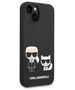 Original Case IPHONE 14 PLUS Karl Lagerfeld Hardcase Liquid Silicone Karl & Choupette Magsafe (KLHMP14MSSKCK) black 3666339087531