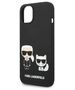 Original Case IPHONE 14 PLUS Karl Lagerfeld Hardcase Liquid Silicone Karl & Choupette Magsafe (KLHMP14MSSKCK) black 3666339087531