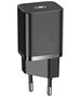 Baseus Super Si Quick Charger 1C 20W with USB-C cable for Lightning 1m (black) 6953156230057