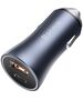 Baseus Golden Contactor Pro car charger, USB + USB-C, QC4.0+, PD, SCP, 40W (gray) 6953156201934