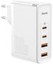 Baseus GaN2 Pro Quick Travel Charger 2x USB + 2x USB-C, 100W, EU (white) 6953156204690