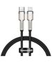 USB-C cable for Lightning Baseus Cafule, PD, 20W, 0,25m (black) 6953156202054