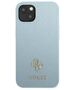 Original Case IPHONE 13 Guess Hardcase Saffiano 4G Small Metal Logo (GUHCP13MPS4MB) blue 3666339048013