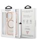 Original Case IPHONE 13 PRO Guess Hard Case Gold Outline Translucent MagSafe (GUHMP13LHTCMP) pink 3666339057114