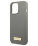 Original Case IPHONE 13 PRO MAX Guess Hard Case Silicone Logo Plate MagSafe (GUHMP13XSPLG) gray 3666339056926