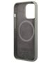 Original Case IPHONE 13 PRO MAX Guess Hard Case Silicone Logo Plate MagSafe (GUHMP13XSPLG) gray 3666339056926