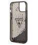 Original Case IPHONE 14 Guess Hardcase Liquid Glitter Palm Collection (GUHCP14SLFCTPK) black 3666339064648