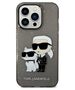 Original Case IPHONE 14 PRO Karl Lagerfeld Hardcase IML GLIT NFT Karl&Choupette (KLHCP14LHNKCTGK) black 3666339087227