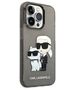 Original Case IPHONE 14 PRO Karl Lagerfeld Hardcase IML GLIT NFT Karl&Choupette (KLHCP14LHNKCTGK) black 3666339087227