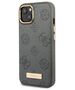 Original Case IPHONE 13 Guess Hardcase Peony Logo Plate MagSafe (GUHMP13MSAPSTG) gray 3666339056780