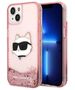 Original Case IPHONE 14 PLUS Karl Lagerfeld Hardcase Glitter Choupette Head (KLHCP14MLNCHCP) pink 3666339086978