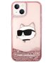 Original Case IPHONE 14 PLUS Karl Lagerfeld Hardcase Glitter Choupette Head (KLHCP14MLNCHCP) pink 3666339086978