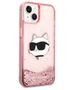 Original Case IPHONE 14 PLUS Karl Lagerfeld Hardcase Glitter Choupette Head (KLHCP14MLNCHCP) pink 3666339086978