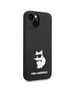 Case IPHONE 14 PLUS Karl Lagerfeld Hardcase Silicone Choupette (KLHCP14MSNCHBCK) black 3666339086732