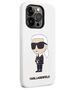 Original Case IPHONE 14 PRO MAX Karl Lagerfeld Hardcase Silicone Ikonik (KLHCP14XSNIKBCH) white 3666339086633