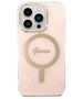 Original Case IPHONE 14 PRO Guess Hardcase 4G Print MagSafe + Wireless Charger (GUBPN61H4EACSW) pink 3666339103064