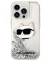 Original Case IPHONE 14 PRO Karl Lagerfeld Hardcase Glitter Choupette Head (KLHCP14LLNCHCS) silver 3666339086947