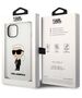 Original Case IPHONE 14 Karl Lagerfeld Hardcase Silicone Ikonik (KLHCP14SSNIKBCH) white 3666339086602