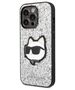 Original Case IPHONE 14 PRO MAX Karl Lagerfeld Hardcase Glitter Choupette Patch (KLHCP14XG2CPS) silver 3666339099466