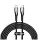 USB-C cable for Lightning Baseus Glimmer Series, 20W, 2m (Black) 6932172617875