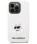 Original Case IPHONE 14 PRO Karl Lagerfeld Hardcase Silicone Choupette MagSafe (KLHMP14LSNCHBCH) white 3666339087784