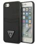 Original Case IPHONE SE 2022 / SE 2020 / 7 / 8 Guess Hardcase Saffiano Triangle Logo Cardslot black 3666339050177