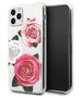 Original Case IPHONE 11 PRO Guess Hardcase Flower Desire Pink & White Rose transparent 3700740474204