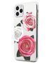 Original Case IPHONE 11 PRO Guess Hardcase Flower Desire Pink & White Rose transparent 3700740474204