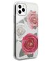 Original Case IPHONE 11 PRO Guess Hardcase Flower Desire Pink & White Rose transparent 3700740474204