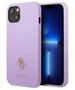 Original Case IPHONE 13 MINI Guess Hardcase Saffiano 4G Small Metal Logo purple 3666339048044