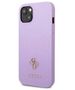 Original Case IPHONE 13 MINI Guess Hardcase Saffiano 4G Small Metal Logo purple 3666339048044