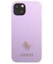 Original Case IPHONE 13 MINI Guess Hardcase Saffiano 4G Small Metal Logo purple 3666339048044