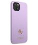 Original Case IPHONE 13 MINI Guess Hardcase Saffiano 4G Small Metal Logo purple 3666339048044