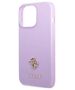 Original Case IPHONE 13 PRO MAX Guess Hardcase Saffiano 4G Small Metal Logo purple 3666339048075